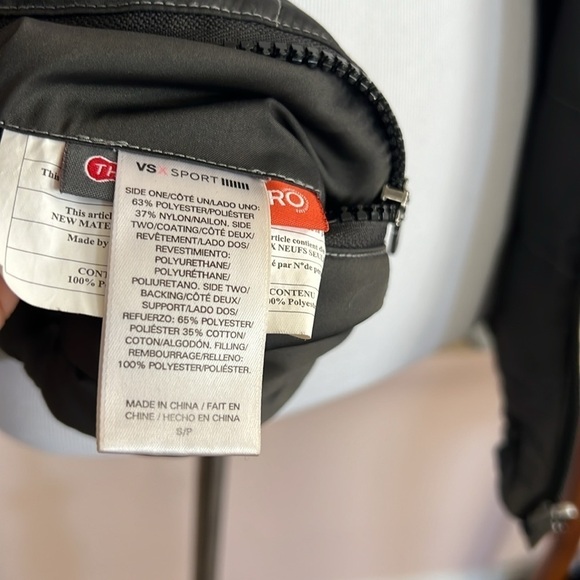 Victorias Secret VSX Sports Reversible Puffer Ombré Gray & Black Coat Size S/p - Picture 8 of 11